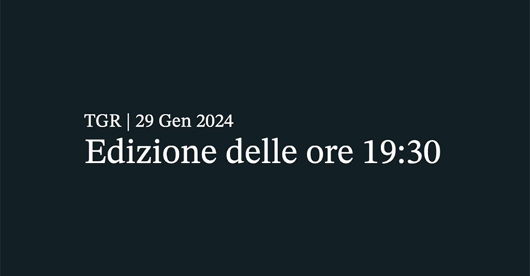 Spazio dentro l’informazione regionale del 29/01/2024